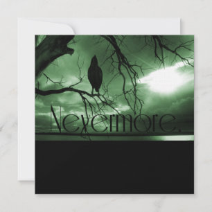 The Raven - Nevermore Sunams Tree - Green Einladung