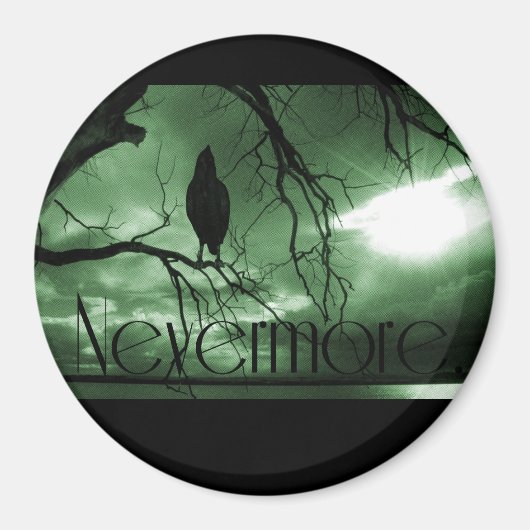 The Raven - Nevermore Sunams Tree - Green Magnet (Vorne)