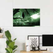 The Raven - Nevermore Sunams Tree - Green Poster (Heimbüro)