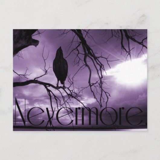 The Raven - Nevermore Sunams & Tree Postkarte (Vorderseite)