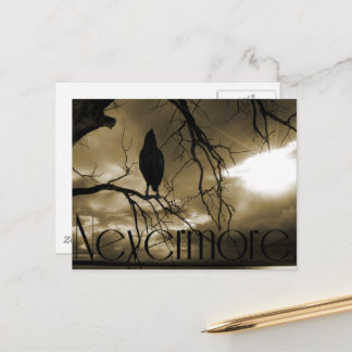 The Raven - Nevermore Sunams & Tree Postkarte