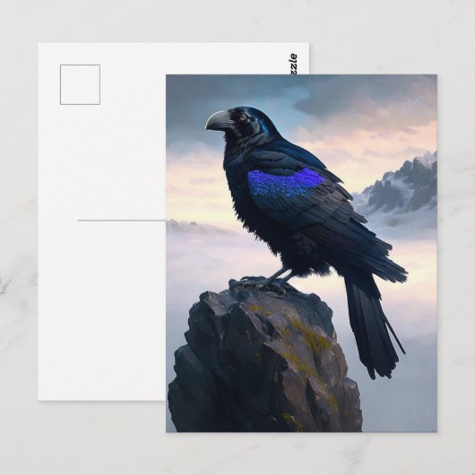 the Raven Postkarte (Vorne/Hinten)