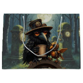 The raven powered by Coffee Große Geschenktüte (Vorderseite)