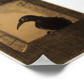 The Raven (Redon 1882) Poster (Ecke)
