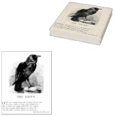 The Raven von Edgar Allen Poe Gummistempel (Stempel)