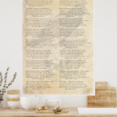 The Raven von Edgar Allen Poe Poster (Küche)