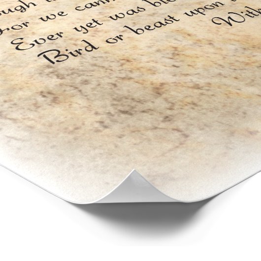 The Raven von Edgar Allen Poe Poster (Ecke)