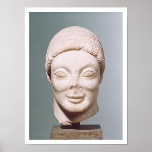 'The Rayet Head', Attic, aus Dipylon, c.530 BC (m Poster