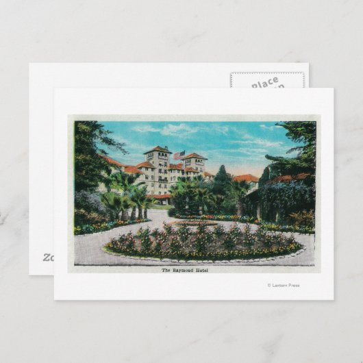 The Raymond Hotel and GroundsPasadena, CA Postkarte (Vorne/Hinten)