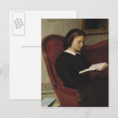 The Reader, 1861 Postkarte (Vorne/Hinten)