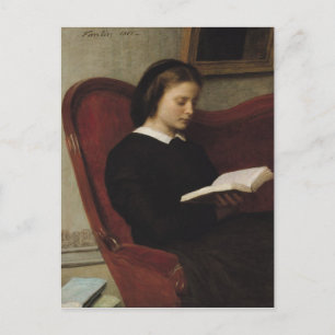 The Reader, 1861 Postkarte