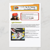 ‘The Reading of the Will’ Painting on a Small-Scal Einladung (Rückseite)