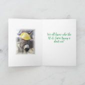 "The Real Easter Bunny" Ferienkarte Feiertagskarte (Innenseite)