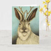 The Real Jackalope Karte (Gelbe Blume)
