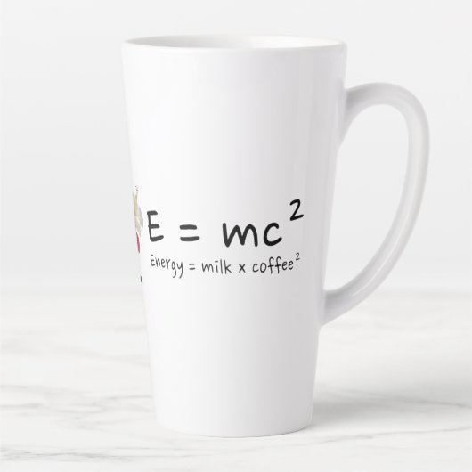 The Real Law of Energy Coffee Physics 101 Einstein Milchtasse (Rechts)