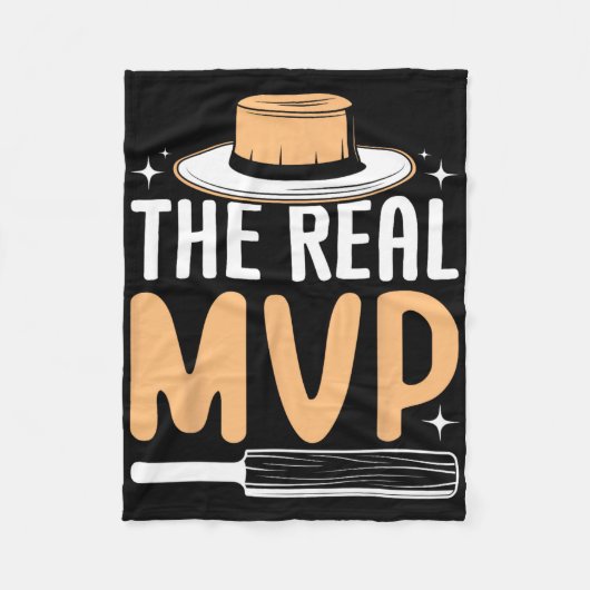 The Real Mvp Cricket Fleecedecke (Vorderseite)