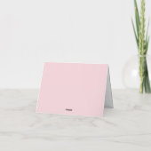 The Real MVP – Mom | Minimalist Blush Pink  Dankeskarte (Rückseite)