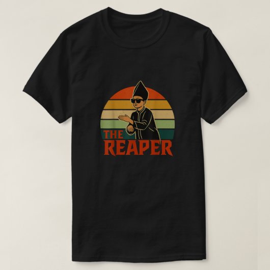 The Reaper Aura Farming Retro Indonesian T-Shirt (Design vorne)