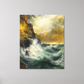 The Receding Wave by Moran, 1909 Leinwanddruck (Vorderseite)