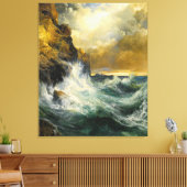 The Receding Wave by Moran, 1909 Leinwanddruck (Insitu (Wohnzimmer))