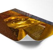 The Reclining Buddha in Bangkok Poster (Ecke)