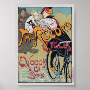 The Record Cycles Vintage Poster 1897