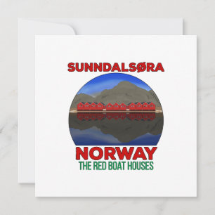 The Red Boat Houses Sunndalsøra Norway Einladung