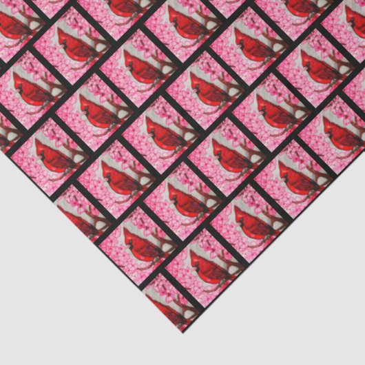 THE RED CARDINAL SEIDENPAPIER (Detail)