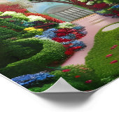 The Red Gardens Fantasy Digitale Kunst Poster (Ecke)