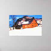 The Red House by Clarence Gagnon Leinwanddruck (Vorderseite)