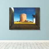 The Red Tower | Giorgio de Chirico |  Leinwanddruck (Insitu (Holzboden))
