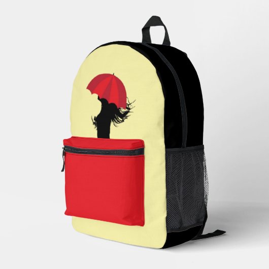 The Red Umbrella Bedruckter Rucksack (Rückseitige Ecke Rechts)