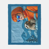 The Redhead and the sloth Fleecedecke (Vorderseite)