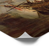 The Redoutable at Trafalgar, 21. Oktober 1805 Poster (Ecke)