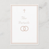 The Refined Catholic Wedding Begleitkarte (Vorderseite)