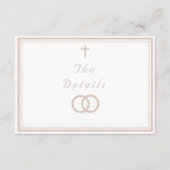 The Refined Catholic Wedding Begleitkarte (Vorderseite)