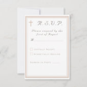 The Refined Catholic Wedding RSVP Karte (Vorderseite)