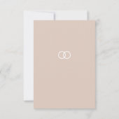 The Refined Catholic Wedding RSVP Karte (Rückseite)