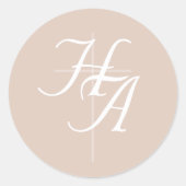 The Refined Catholic Wedding Runder Aufkleber (Vorderseite)