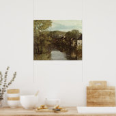 The Reflection of Ornans, c.1872 Poster (Küche)