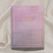 The Refrain | Personalized Mauve Poem Notebook Notizblock