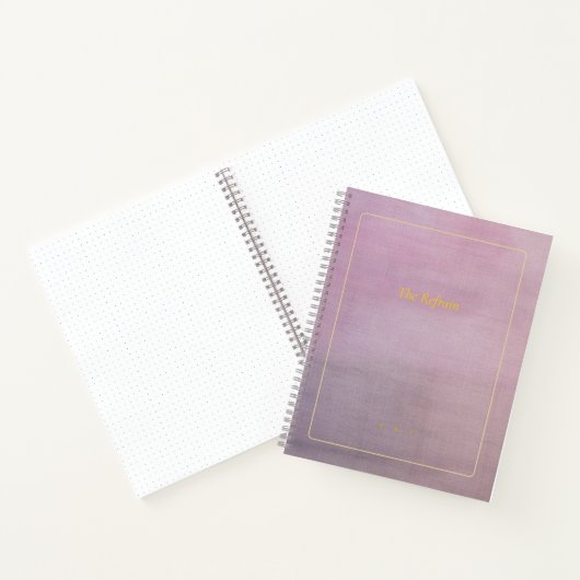 The Refrain | Personalized Mauve Poem Notebook Notizblock (Innenseite)