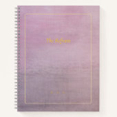 The Refrain | Personalized Mauve Poem Notebook Notizblock (Vorderseite)