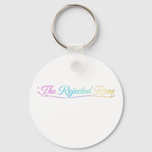 The Rejected Rose: Official Rainbow Logo Keychain Schlüsselanhänger (Vorderseite)