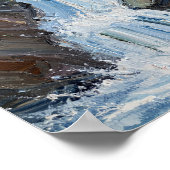 The Relentless Descent: A Textural Study Poster (Ecke)