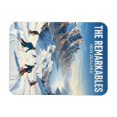 The Remarkables Skigebiet Neuseeland Magnet (Horizontal)