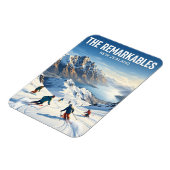 The Remarkables Skigebiet Neuseeland Magnet (Linke Seite)