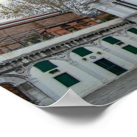 The Renaissance Facade of San Zaccaria Church Poster (Ecke)
