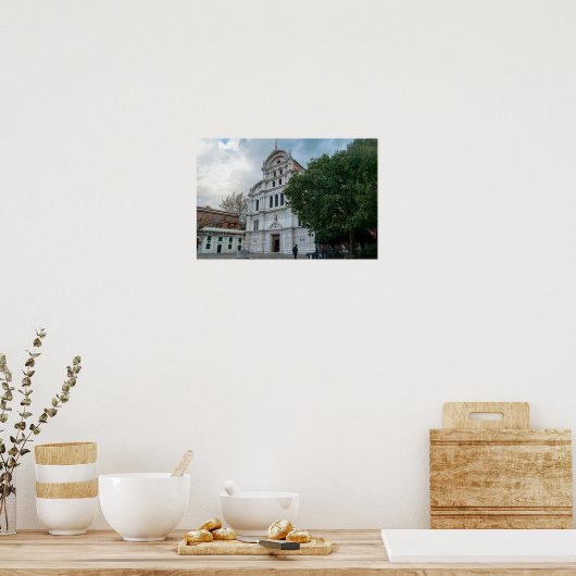 The Renaissance Facade of San Zaccaria Church Poster (Küche)