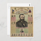 The Republican Chart Ulysses S. Grant by M.T. Boyd Postkarte (Vorne/Hinten)